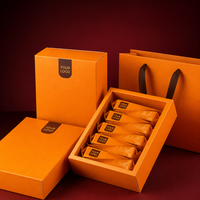 Boîte Cadeau Thé Orange Écologique avec Logo Personnalisé, Emballage Premium pour Thé Dancong Phoenix, Tonique Alimentaire, OEM ODM