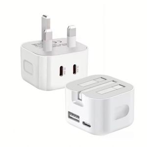 20W USB C PD Power <b>Adapter</b> Charger <b>UK</b> <b>Plug</b> A+C Wall Charger 35W Dual Type C Phone Charger Block - Product Image 1