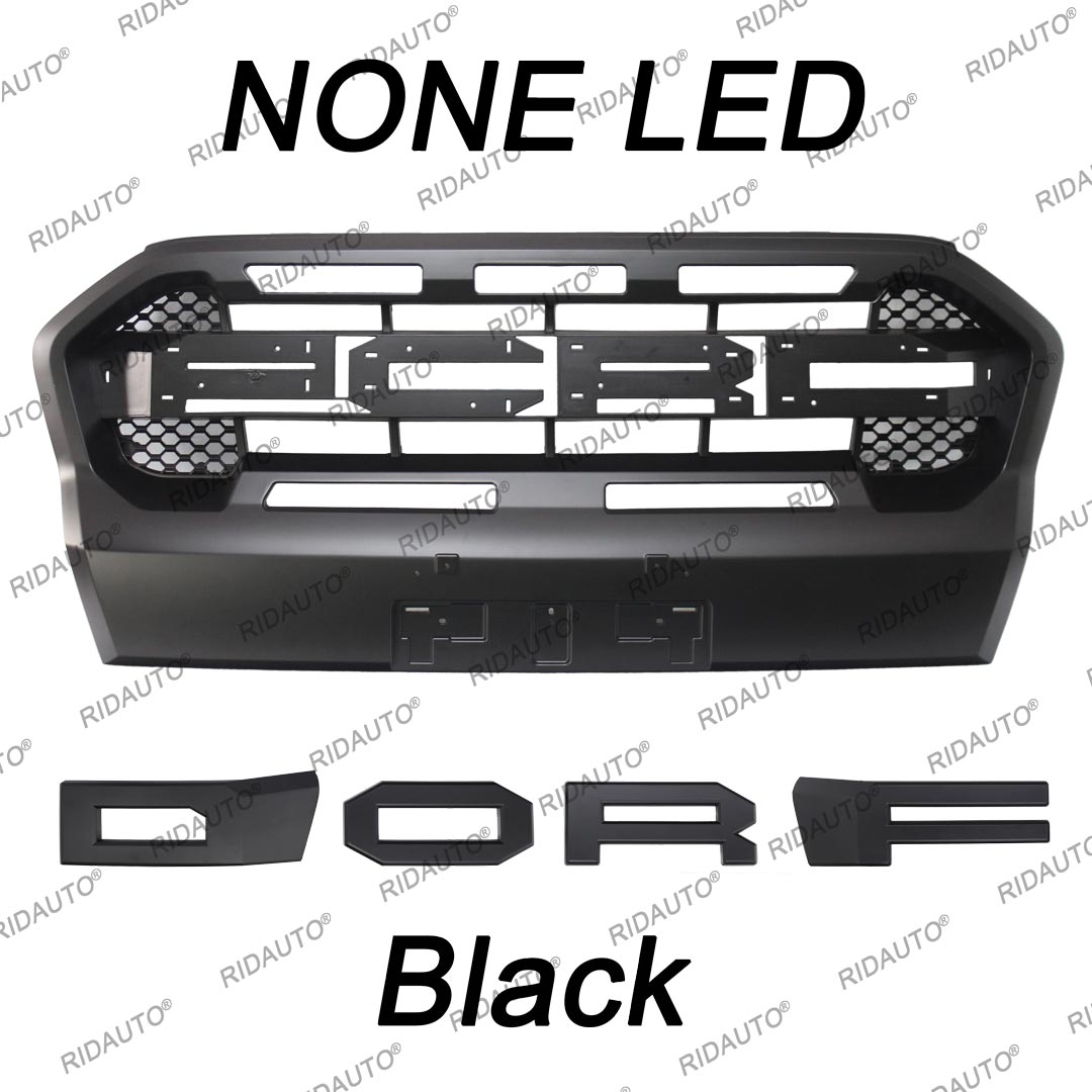 NO LED Black Letter
