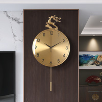 Große Wanduhr Gold Metall Dekoration Luxus-Wanduhr für Heim und Büro Dekoration
