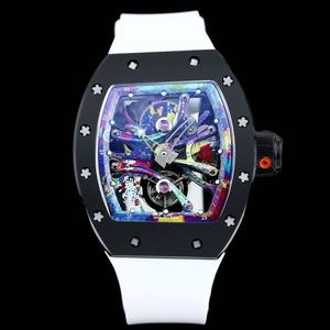 Nouvelle montre blanche de haute qualité, populaire, très vendue, design mécanique, art graffiti - Product Image 3