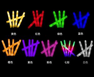 Lampu Flash spons busa stik cahaya LED warna-warni Logo kustom untuk klub malam, konser, perlengkapan Bar tahan lama pesta (grosir) - Product Image 3