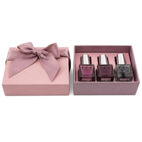 Boîte cadeau personnalisée pour vernis à ongles, vente en gros, boîte d'emballage pour vernis à ongles avec couvercle et base, logo personnalisé