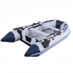 Bote Inflable de Pesca de Aluminio de Grado Marino de 12 pies (3.6 m) con Piso de PVC para 5-6 Personas AL360 - Product Image 1