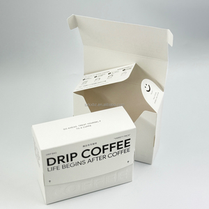 KAIXIN tái sử dụng hộp giấy đặc biệt thiết kế tùy chỉnh miễn phí bao bì Cà Phê Hộp chèn đôi hộp giấy kraft trắng - Product Image 2