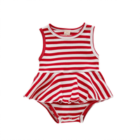 Combinaisons d'été en coton sans manches pour bébés et tout-petits avec logo personnalisé – Collection Boutique pour filles