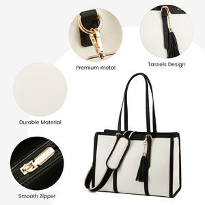 Vente en gros Sacs d'école à la mode Sacs à bandoulière pour le travail Voyage d'affaires 15.6 Sac fourre-tout pour ordinateur portable 17 cm Ensemble mallette 2 pièces pour <span class=keywords><strong>femmes</strong></span> - Product Image 4