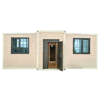 Maisons préfabriquées aux États-Unis, extensibles, 20 pieds, maison moderne, appartement préfabriqué 3 chambres et salle de bain