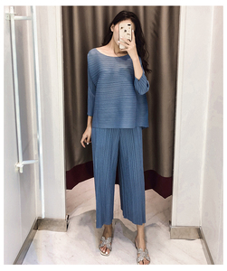Verano de 2019 poliéster falda ropa de <span class=keywords><strong>dos</strong></span> piezas de las mujeres ropa de otoño - Product Image 6