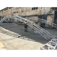 Estructura de armazón de tubo de aluminio, sistema de armazón de cúpula redonda de arco para eventos de conciertos, China
