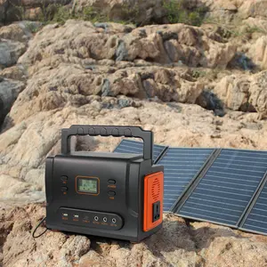 مولد طاقة شمسية محمول ببطارية الليثيوم 110 وات 220 فولت 500 فولت للاستخدام في الأماكن الخارجية والتخييم ومصنّع محطة توليد الكهرباء المحمولة