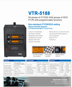 Vitai VTR-5188 Long Range kỹ thuật số Repeater cầm tay Walkie Talkie DMR thu phát <span class=keywords><strong>VHF</strong></span>/<span class=keywords><strong>UHF</strong></span> không dây rõ ràng FM điều chế 60 Wát bằng giọng nói - Product Image 4