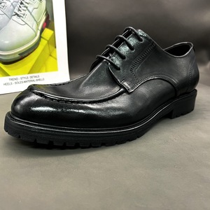 Zapatos Formales Negros Italianos Elegantes para Hombre, Zapatos de Vestir con Punta Cuadrada, Zapatos de Negocios de Talla Grande, Suministro de Fábrica, Zapatos de Boda Hechos a Mano - Product Image 2