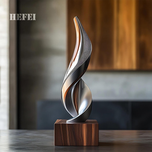 Otel/restoran/ofis için Metal sanat heykelleri-soyut büyük dekor-özelleştirilebilir - Product Image 4