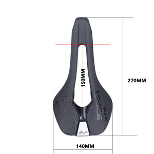 Sillín de bicicleta de carretera de montaña RACEWORK, sillín de bicicleta cómodo hueco de cuero de fibra súper ligero - Product Image 3