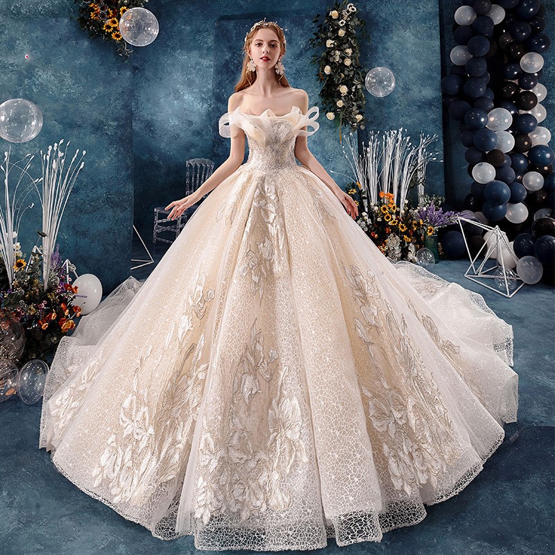 Fairy Queen Wedding Dress - 2025 New Style Floor-Length Elegant Design Fairy Queen Wedding Dress - 2025 New Style Floor-Length Elegant Design