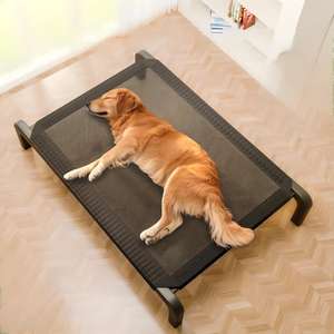 Cama elevada de refrigeración portátil para perros, cuna de malla elevada a prueba de masticación para interiores y exteriores para perros grandes, resistente con diseño transpirable - Product Image 2