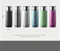 Thermos de luxe en titane pur à double paroi isolé avec couvercle à fermeture magnétique, séparateur à thé, tasse antibactérienne et saine