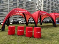 Tente gonflable pour salon professionnel, imperméable, intérieure/extérieure, grande tente gonflable en forme de dôme, 8m 5m, tube en TPU, tente scellée à l'air pour événements et courses
