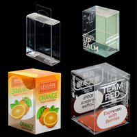 Boîte Pliante RPET en Plastique Transparent Imprimé Personnalisé Personnalisable Cadeau et Artisanat Pvc Emballage de Plantes pour Animaux Personnalisable Logo Accepté
