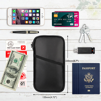 Portefeuille de voyage personnalisé avec logo, porte-passeport, organiseur de documents importants pour les voyages