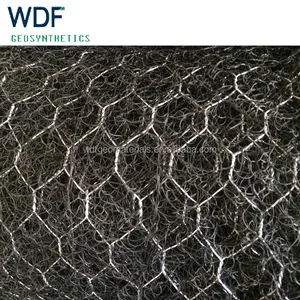 Wdf nhà máy 3D gia cố geomat lục giác dây lưới bảo vệ dốc và trồng hạt giống cỏ