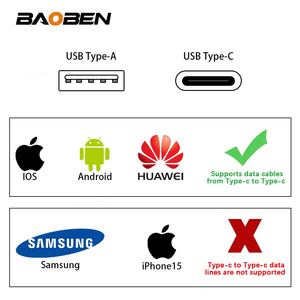 BAOBEN Prise Murale Standard UE Italie avec Interrupteur, Charge Rapide USB Type C, Module de Fonction DIY 4*2 4*4, Gris - Product Image 6