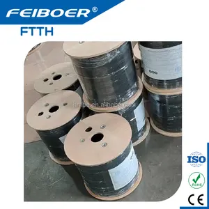 2 Fibra 2 cáp thả dây sợi thả FTTH cáp ngoài trời 1 2 4 lõi g652d G657A 2 lõi thả dây cáp sợi