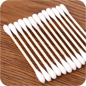 Coton-tiges en bois à double extrémité pour l'hygiène et les soins de beauté - Product Image 2