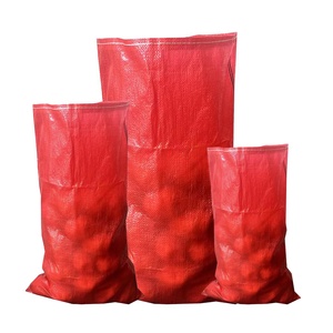 Sac en polypropylène rouge Sacos 25 kg 50 kg Rojo <span class=keywords><strong>Papas</strong></span> Cebolla sac tissé en PP sac de pommes de terre pour emballer l'oignon la carotte les légumes 25 kg 50 kg - Product Image 3