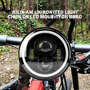 Faro Delantero Redondo LED de 7 Pulgadas Todoterreno Nuevo para Hummer, Land Rover, Lada <span class=keywords><strong>Niva</strong></span> y Wrangler - Product Image 3