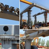 Grue de levage de bateaux 100-600 tonnes, palan marin mobile avec moteur 25-7 tonnes et composants essentiels du roulement inclus
