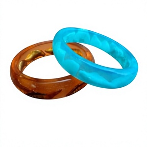 Magnifique Bracelet Jonc en Résine Fait Main pour Femme, Bijoux Indiens en Acrylique Personnalisés de Haute Qualité, Vente en Gros, Artisanat, Idéal pour Fête - Product Image 4