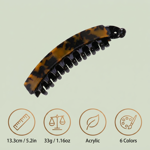 Shily&<span class=keywords><strong>OS</strong></span> Pinza de Pelo Pequeña de Acetato con Estampado de Leopardo Coreano, Pinza para Flequillo Lateral, Pinzas de Pelo Coloridas para Mujer, Venta al por Mayor OEM - Product Image 6