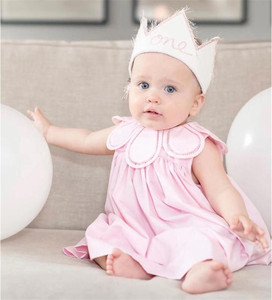 Custom Cotton Summer Sweet Ruffle Kids <strong>Dress</strong> Lotus Collar Infant Children Clothing <strong>Pink</strong> Clothes Birthday Party Baby <strong>Girl</strong> <strong>Dresses</strong> - Product Image 3