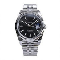 Montre lumineuse de haute qualité, étanche, 41 mm, VS Factory V2, acier 904L, mouvement 3235, montre de plongée noire