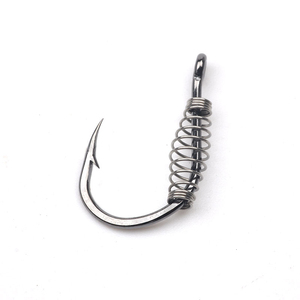 10pcs/lot Fishing Spring Hook Barbed Swivel Circle Carp Hook Size 2-15# Jig Fly Fishing Hook Fishing Accessories Tackle