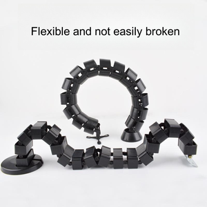 Altura ajustable Abs debajo del escritorio Tubo vertical Organizador de cables Gestión de cables Spine para escritorio de oficina - Product Image 4