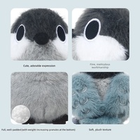 Peluche Mignonne de Grappin, Coussin Doux en Forme d'Oiseau, Oreiller de Sommeil, Animal en Peluche en Coton PP, Cadeau pour Filles, Décoration de Chambre d'Enfant