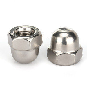 Tuercas hexagonales de acero al carbono niqueladas con precio de fábrica al por mayor, de M3 a varios tamaños métricos, tuercas de capuchón hexagonal personalizables - Product Image 3