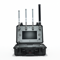 Détecteur de signal UAV d'usine 360 °   Étui de transport portable pour système de détection FPV et de détection de drones omnidirectionnels à longue portée (rayon de 1 à 10 km)