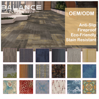 Balance Neues Design Büro-Teppichfliesen Abnehmbare Dicke Kommerzielle Quadratische Nylon 50x50cm Schlingenflor-Teppichfliesen
