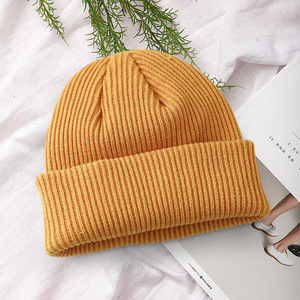 Unisex Knitted Beanie Hat Thickened Warm Windproof Woolen Winter Cap Casual Outdoor Adult Hat Acrylic Fiber Breathable - Product Image 3