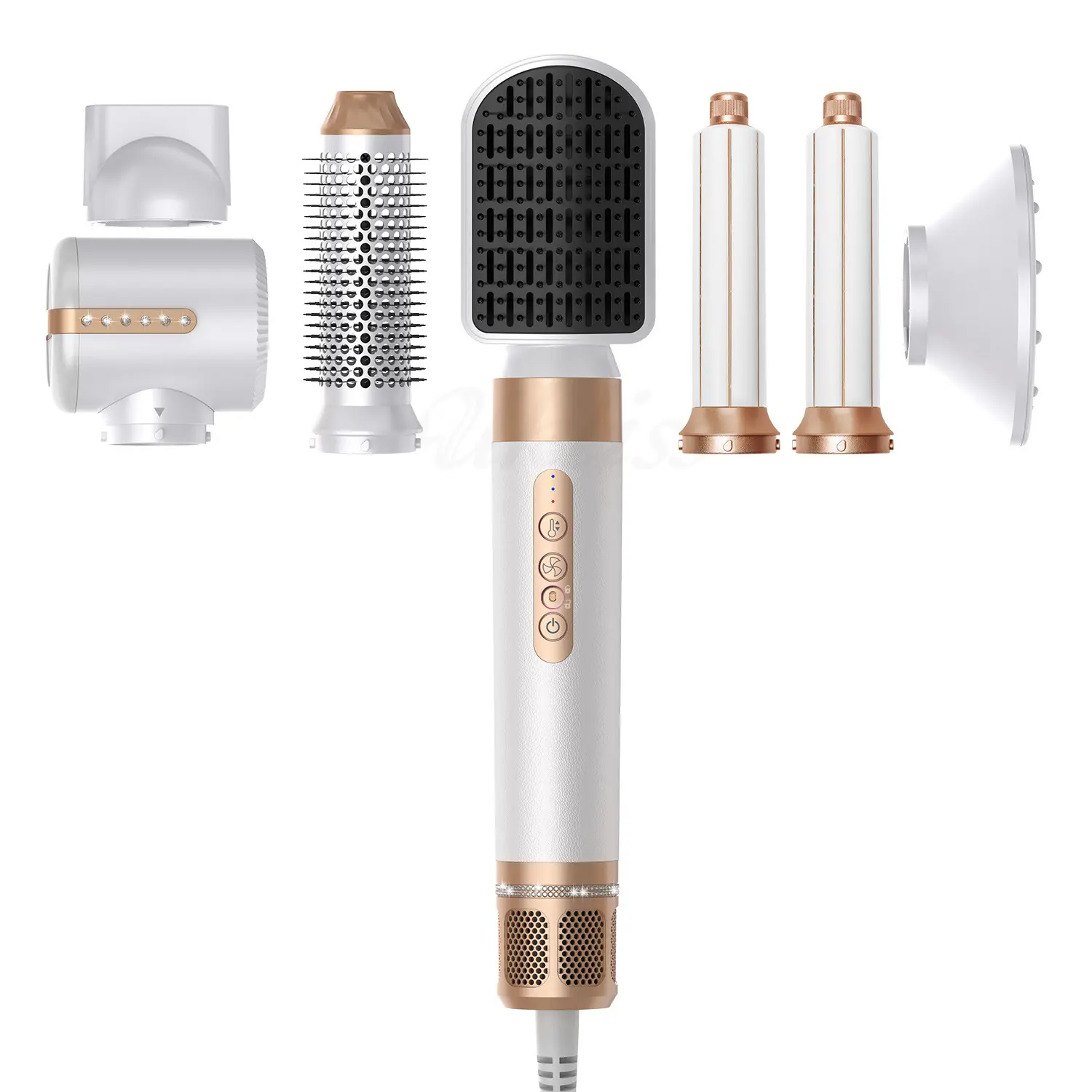 OEM High Speed Air styler Cold and Hot Air One Step Hair Dryer Brush 8 In 1 Hot Air Comb Fast Drying 2000W