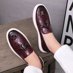 Vente en gros d'usine chaussures décontractées pour garçons printemps automne chaussures pour hommes formelles de bureau en cuir véritable - Product Image 2