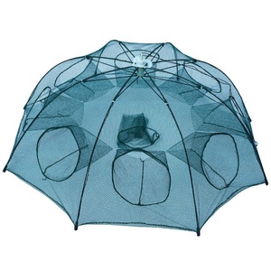 Filet de pêche parapluie avec Cage à crevettes, Minnow, automatique, pliable, Portable, 6 à 20 trous, offre spéciale, - Product Image 2