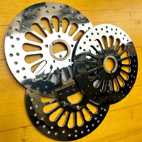 Disques de frein de moto polis miroir ou naturels de 11,5'' et 11,8'' pour Harley Davidson, avant et arrière