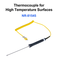 Water Resistant Thermocouple for High Temperature Surfaces Various Handheld Surface Thermocouple Probe Stainless Steel Probe