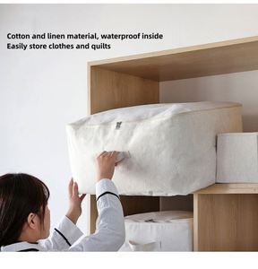 High Quality Eco-Friendly Lightweight Fabric Home <b>Storage</b> <b>Basket</b> Durable <b>Large</b> Capacity Set 4 Bedroom Wardrobe Quilt <b>Storage</b> Bag - Product Image 4