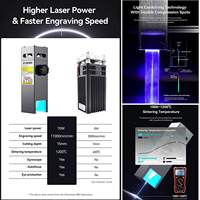Graveur laser pas cher S10 A10 X7 Pro 50W, bois, plastique, acrylique, cuir, pierre, machine de gravure laser pour anneaux